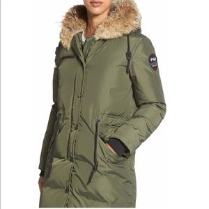 PAJAR Christina Genuine Fur Trim Long Down Parka